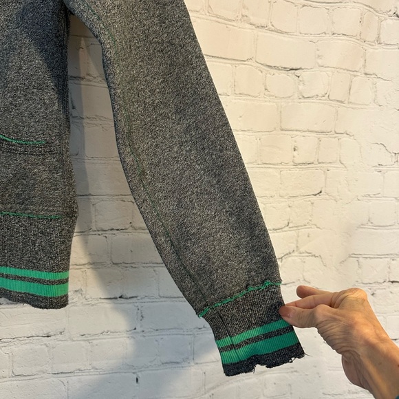 lululemon athletica Gray and Green full zip scuba Hoodie - Picture 8 of 14